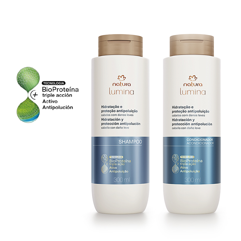 Kit Shampoo y Acondicionador Lumina Hidratación y Protección Atipolución