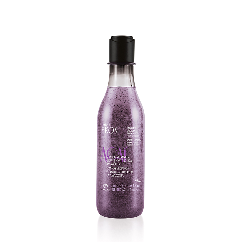 Ekos Jabón líquido exfoliante corporal acaí 185 ml