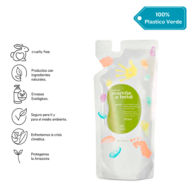 Repuesto Mamá y Bebé Shampoo  200 ml