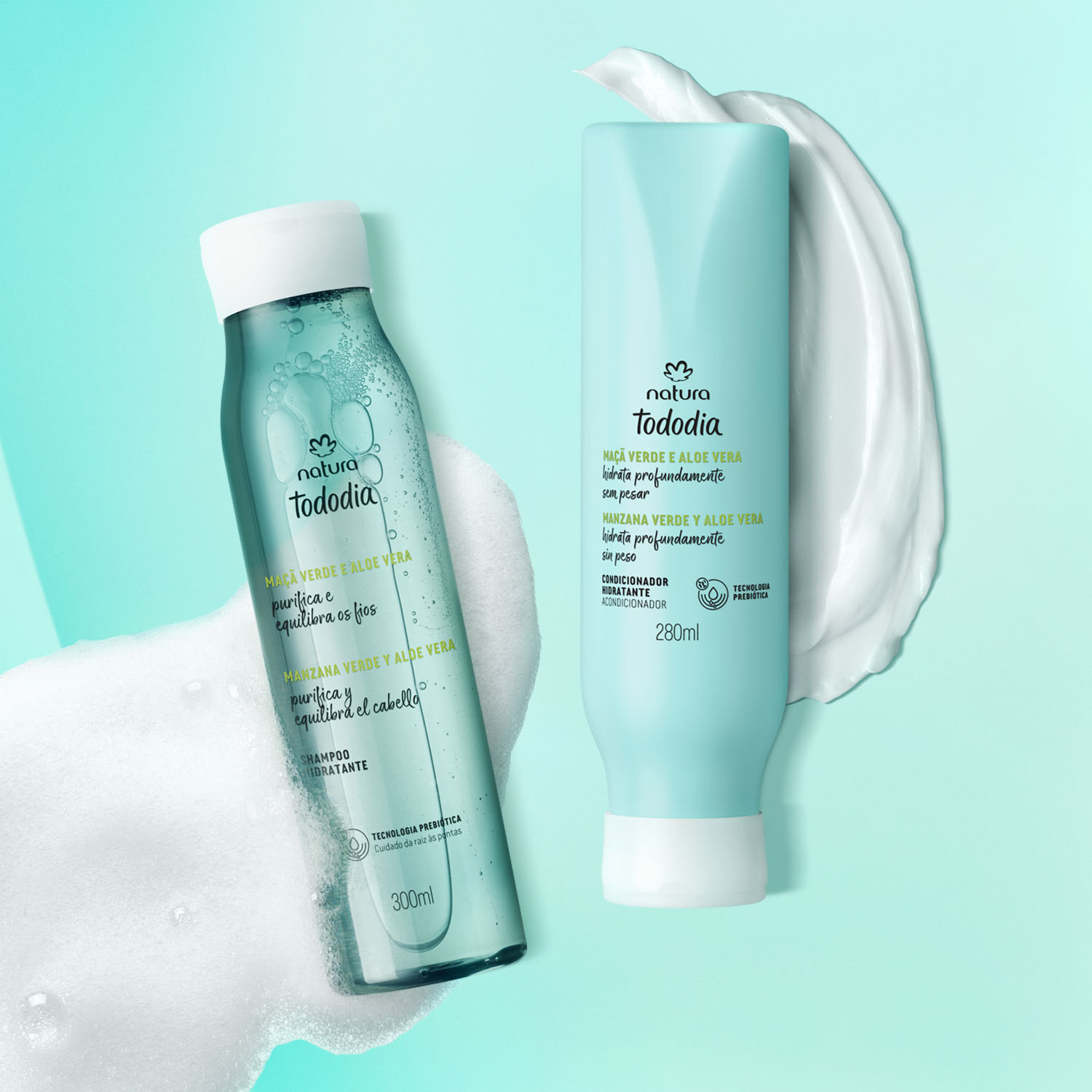 Kit Hidratante Tododia Manzana Verde y Aloe Vera Shampoo y Acondicionador